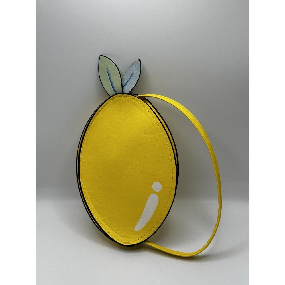 Lemon Shaped Crossbody Bag Faux Leather Novelty Purse Kids Girls NWOT